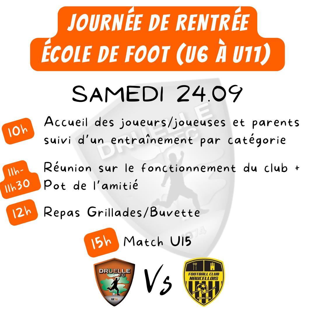 JOURNEE D'ACCUEIL école de Foot